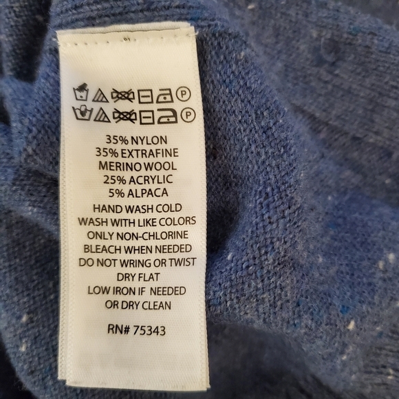 C&C California Small Extra fine Merino Wool Blend Sweater Lagenlook - Picture 7 of 10